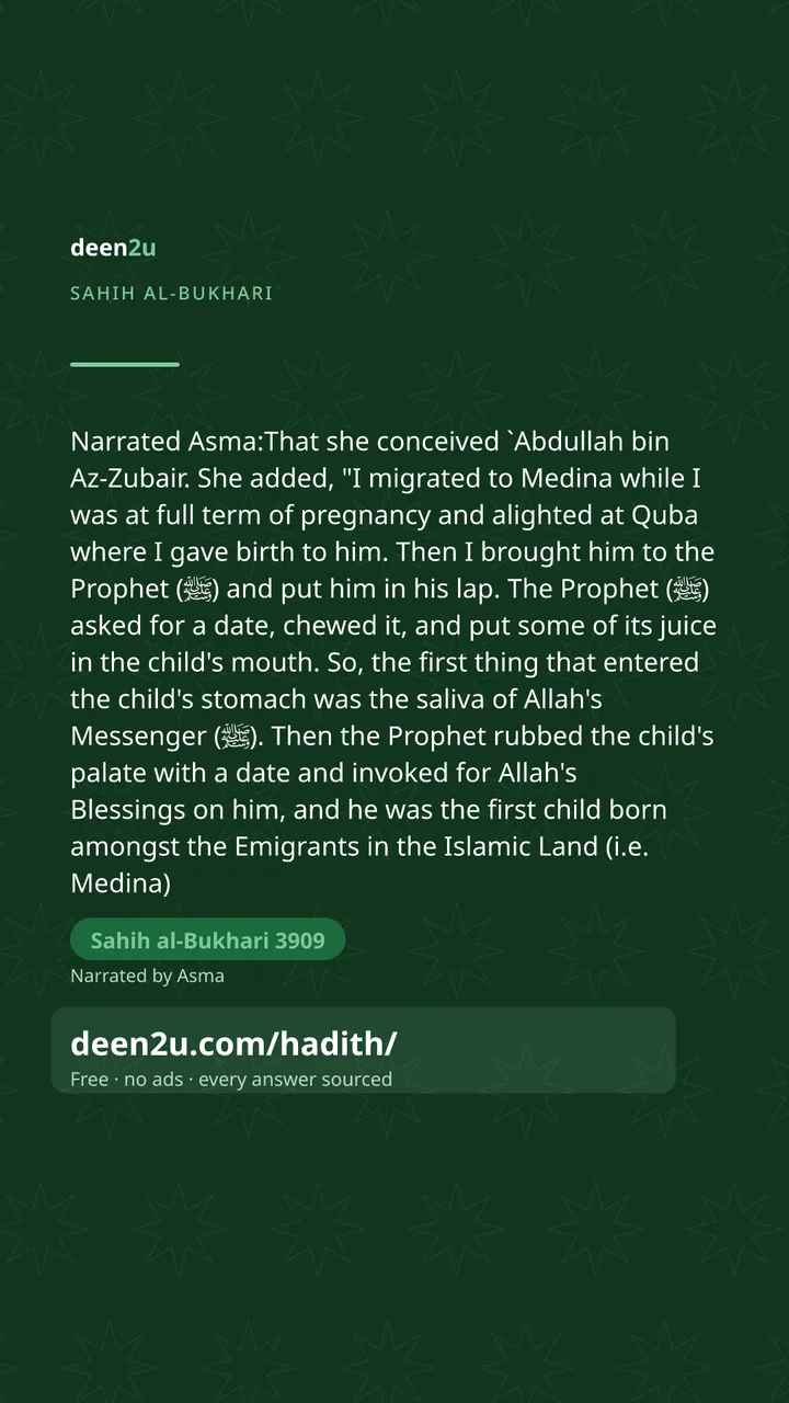 Sahih al-Bukhari 3909