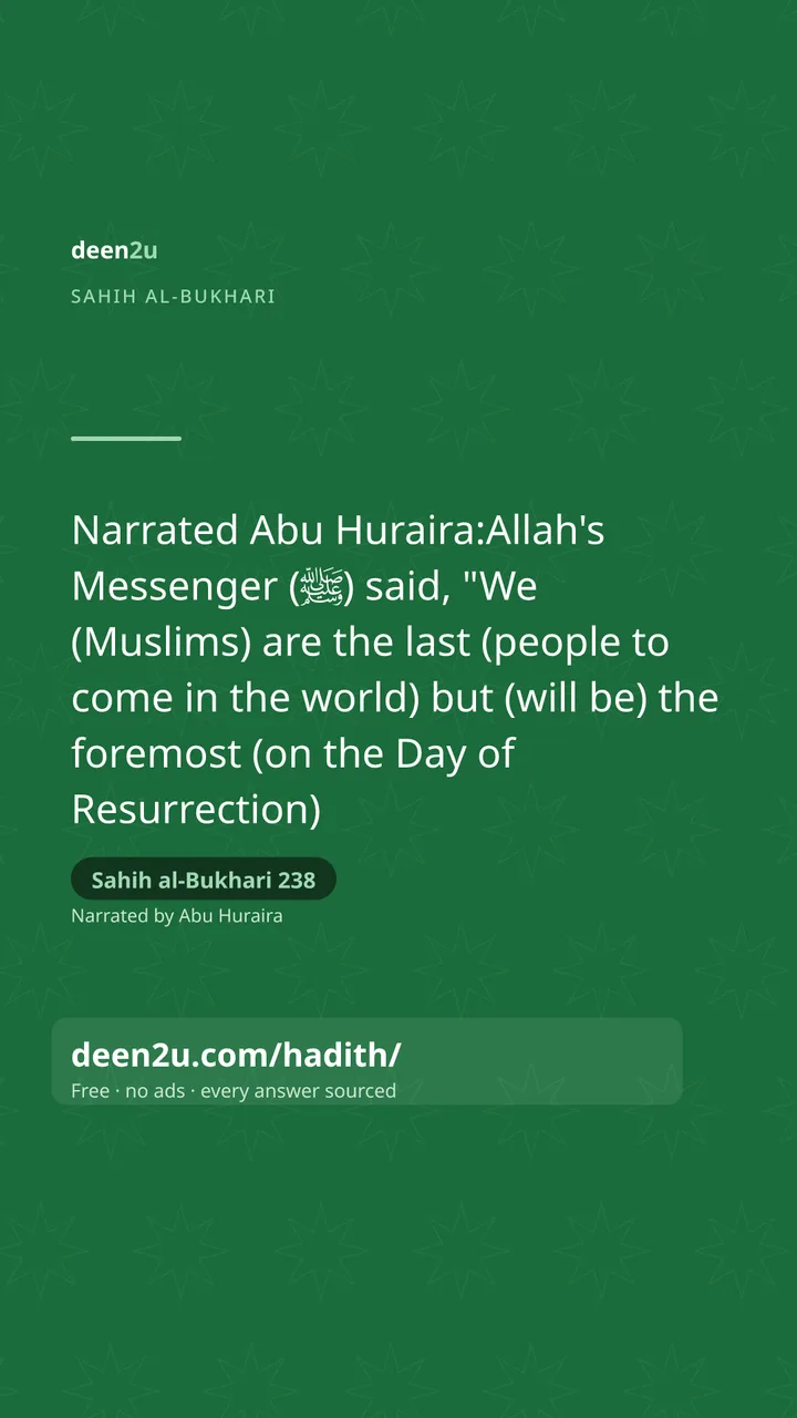 Sahih al-Bukhari 238