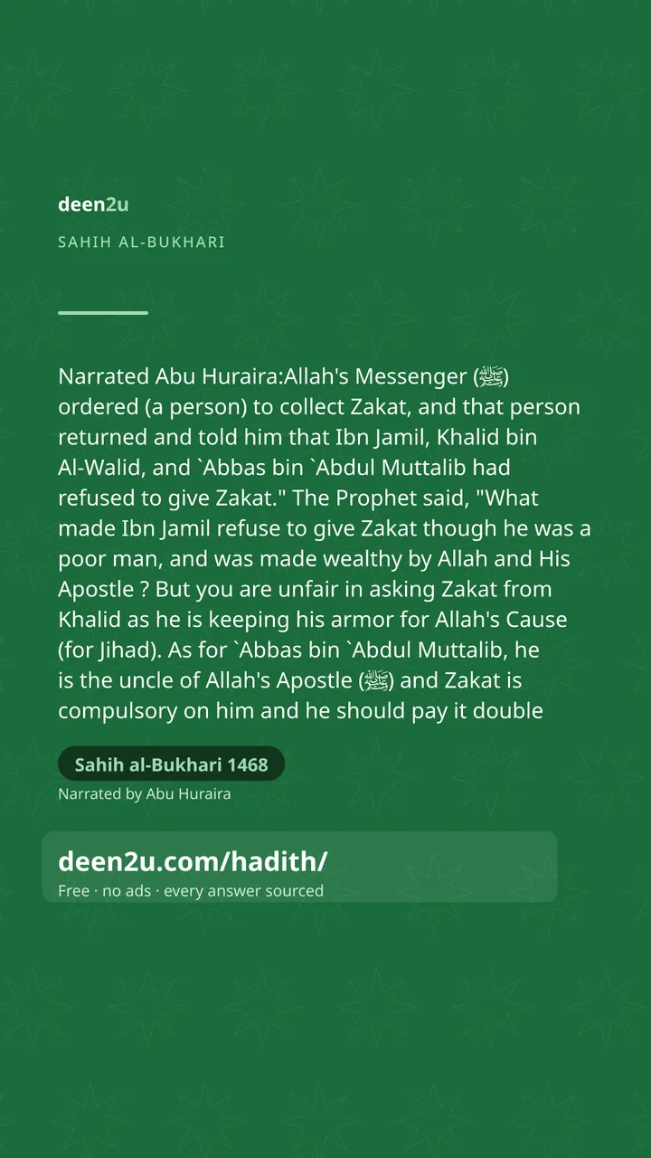 Sahih al-Bukhari 1468