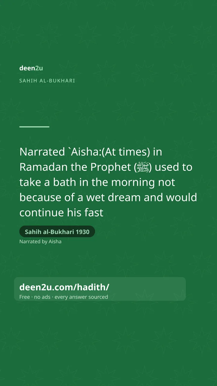 Sahih al-Bukhari 1930