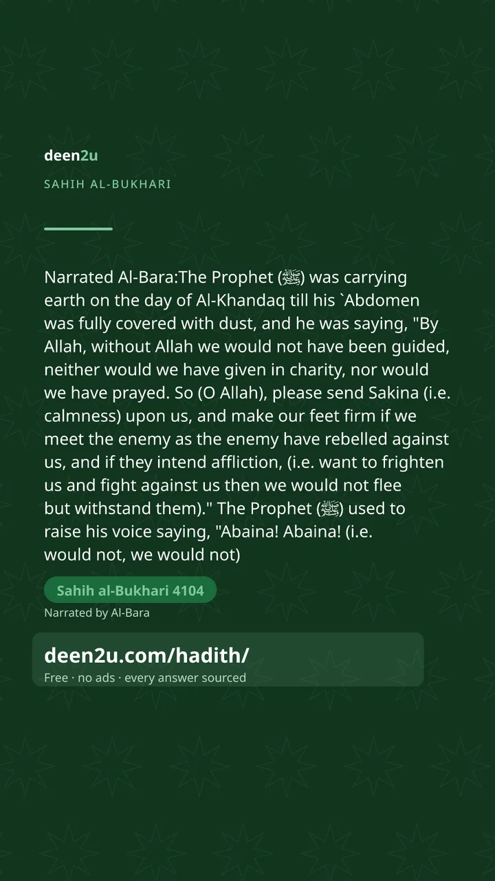 Sahih al-Bukhari 4104