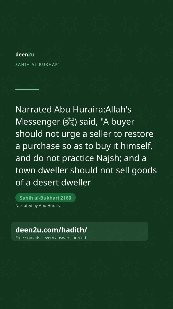 Sahih al-Bukhari 2160