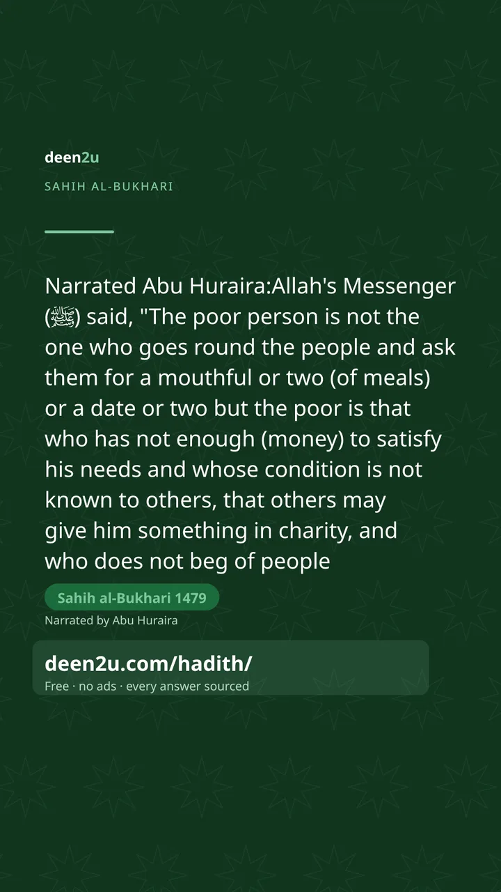 Sahih al-Bukhari 1479