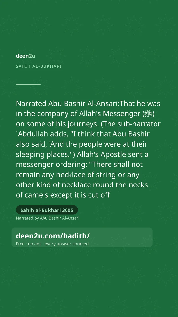 Sahih al-Bukhari 3005