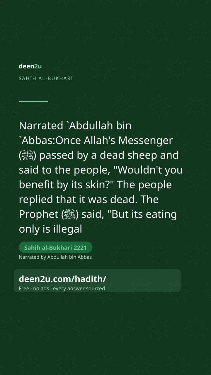 Sahih al-Bukhari 2221