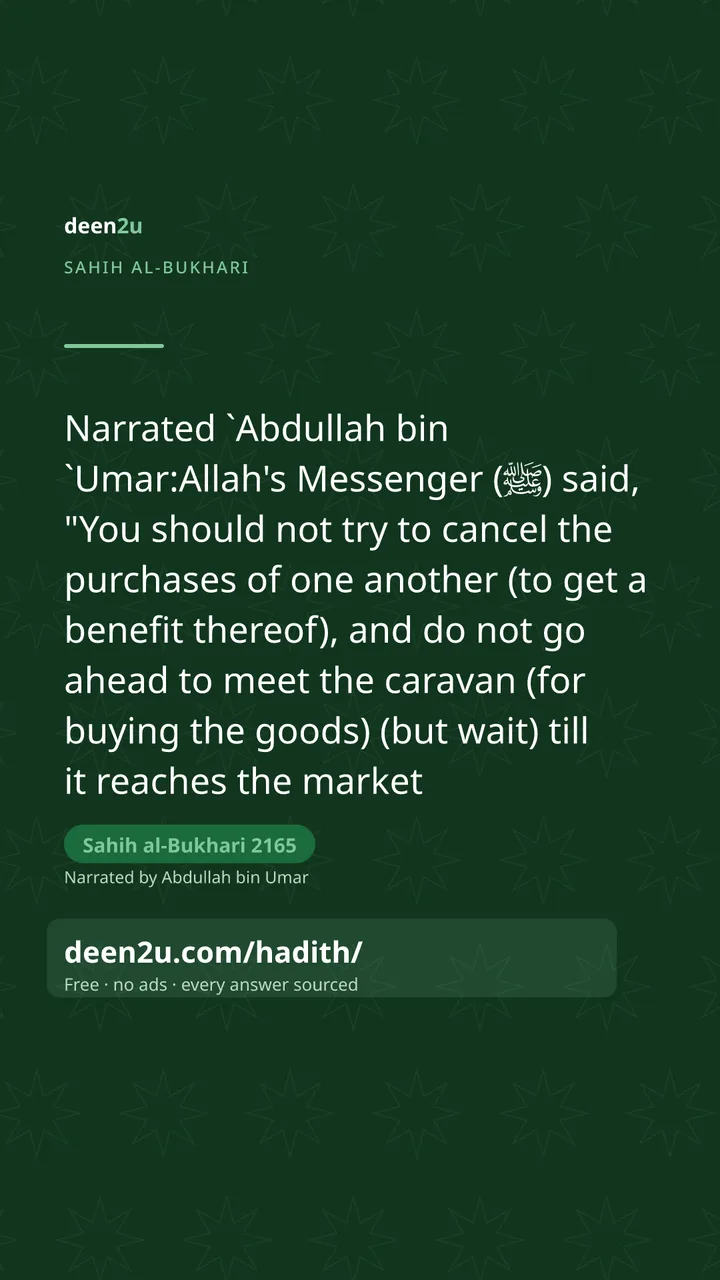 Sahih al-Bukhari 2165