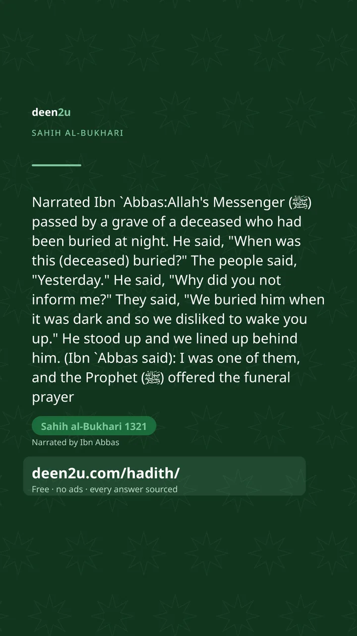 Sahih al-Bukhari 1321