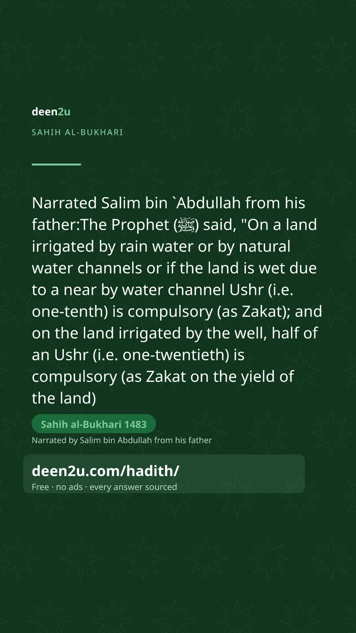 Sahih al-Bukhari 1483