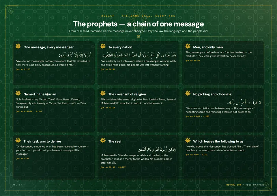 The prophets — a chain of one message