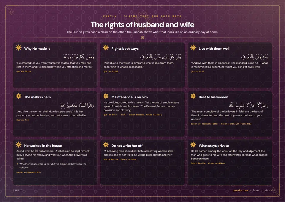 The rights of husband and wife